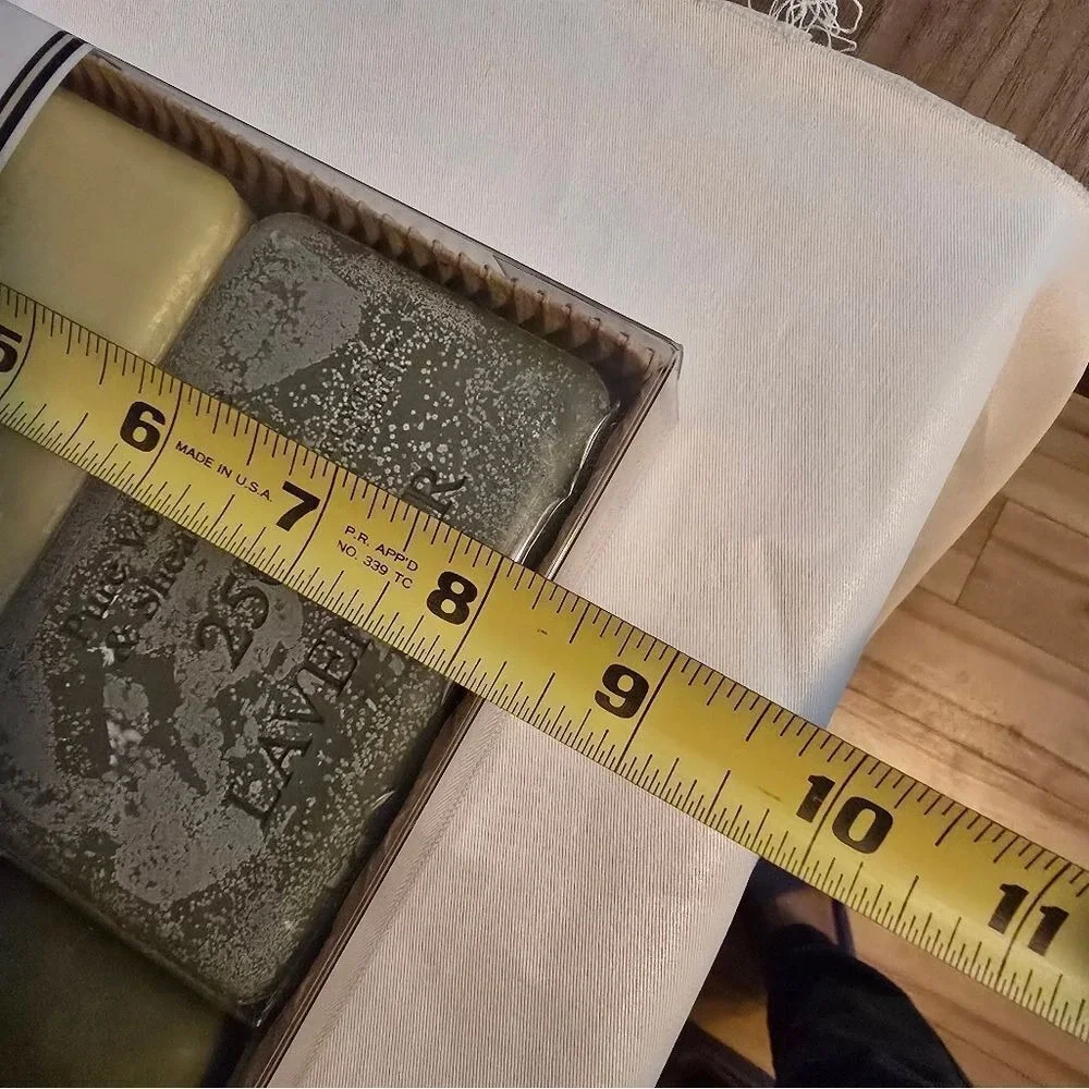 French Milled Vegetable Soap 4 POUNDS! Lavender Melon Almond Exfoliating Vintage